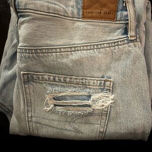 American Eagle Outfitters Distressed Light Blue Jeans
